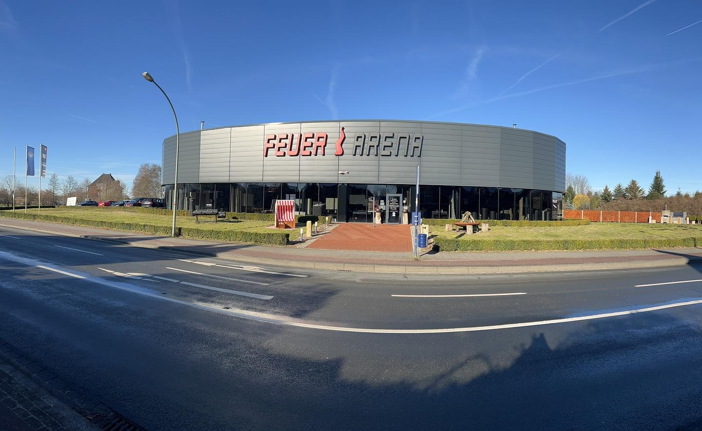Feuer Arena Straßenansicht