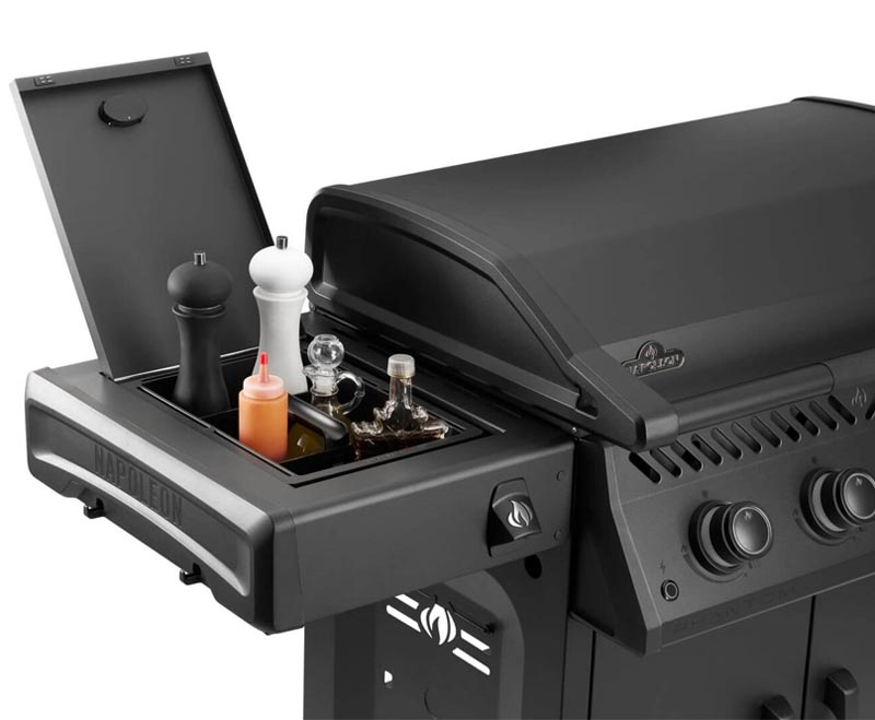 Napoleon Phantom Rogue PRO 30 Seitenablage mit Box | Feuer Arena napoleon phantom rogue pro 30 seitenablage mit box