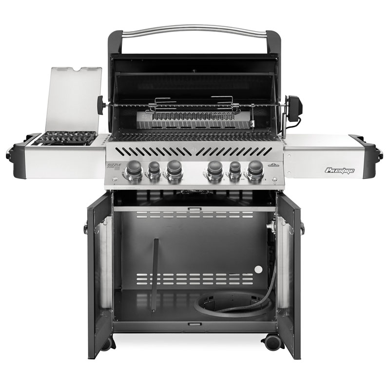 napoleon prestige 500 charcoal grau offen
