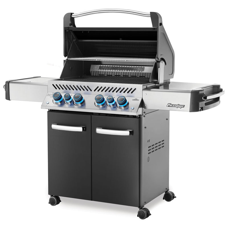 Napoleon Prestige 500 Charcoal Grau seitlich | Feuer Arena napoleon prestige 500 charcoal grau seitlich